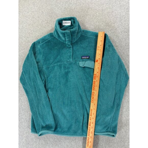Patagonia Re-Tool 1/2 Snap Fleece Pullover (Women's Medium)‎ Green/Blue - Picture 5 of 12